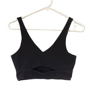 Urban Outfitters Cutout Cropped Black Tank Top Women's Small